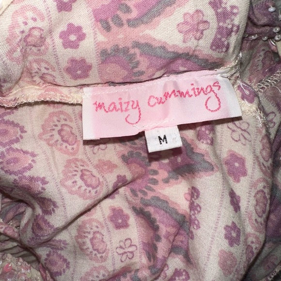 Boho Beachy Chic Maizy Cummings Maxi Dress pinks Size Medium - Picture 8 of 11